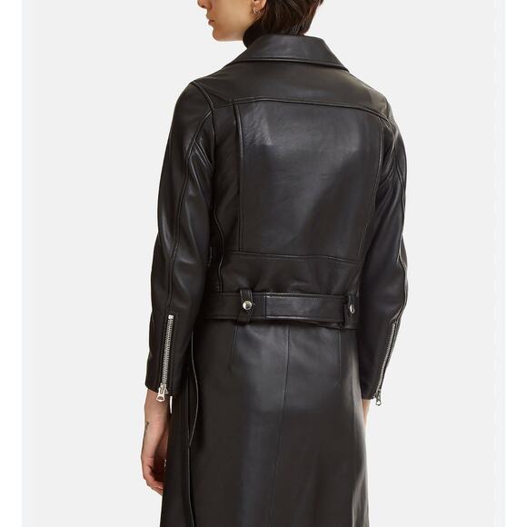 Acne Studios - Mock Leather Biker Jacket/ L / Black - Picture 3 of 9